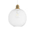 GloboStar® WIRE 203-0005 Μοντέρνο Κρεμαστό Φωτιστικό Πλέγμα Μονόφωτο 1 x E27 IP20 Λευκό & Χρυσό Μέταλλο - Μ25 x Π25 x Υ30cm - ledmania.gr