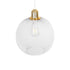 GloboStar® WIRE 203-0005 Μοντέρνο Κρεμαστό Φωτιστικό Πλέγμα Μονόφωτο 1 x E27 IP20 Λευκό & Χρυσό Μέταλλο - Μ25 x Π25 x Υ30cm - ledmania.gr