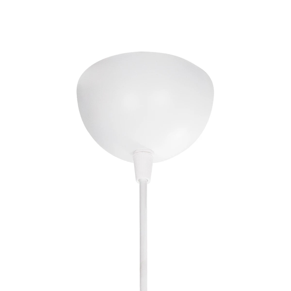 GloboStar® WIRE 203-0005 Μοντέρνο Κρεμαστό Φωτιστικό Πλέγμα Μονόφωτο 1 x E27 IP20 Λευκό & Χρυσό Μέταλλο - Μ25 x Π25 x Υ30cm - ledmania.gr