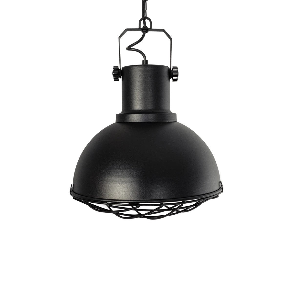 GLOBOSTAR® SIERRA 203-0011 Vintage Κρεμαστό Φωτιστικό Οροφής με Ντουί 1 x E27 AC 220-240V IP20 - Μαύρο & Χρυσό - Μ30 x Π30 x Υ40cm - ledmania.gr