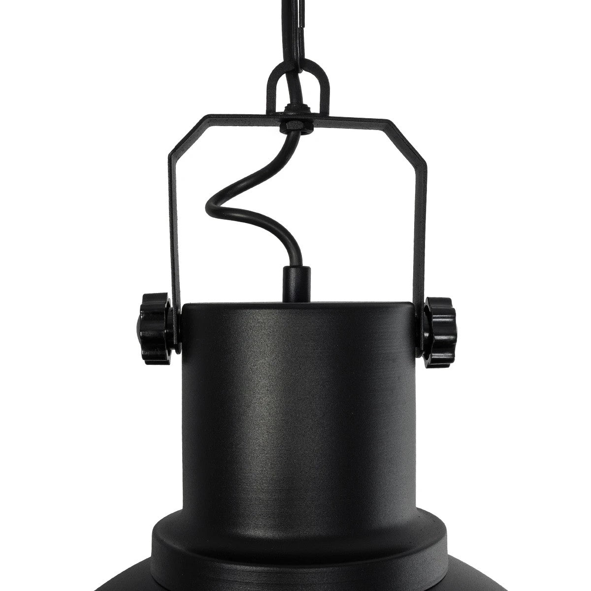 GLOBOSTAR® SIERRA 203-0011 Vintage Κρεμαστό Φωτιστικό Οροφής με Ντουί 1 x E27 AC 220-240V IP20 - Μαύρο & Χρυσό - Μ30 x Π30 x Υ40cm - ledmania.gr