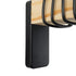GLOBOSTAR® XYLO 203-0014 Μοντέρνο Φωτιστικό Τοίχου - Απλίκα με Ντουί 1 x E27 AC 220-240V IP20 - Μαύρο & Μπεζ - Μ18 x Π18 x Υ19cm - ledmania.gr
