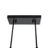 GloboStar® LATTICE 203-0016 Μοντέρνο Κρεμαστό Φωτιστικό Μπάλα Πολύφωτο 6 x E27 IP20 Μαύρο & Μπρούτζινο Μέταλλο με Mελί Γυαλί - Μ120 x Π15 x Υ32cm - ledmania.gr