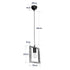 GloboStar® EDISON 203-0020 Vintage Κρεμαστό Φωτιστικό Γεωμετρικό Σχήμα Μονόφωτο 1 x E27 IP20 Μπεζ Ξύλο - Μ19 x Π5 x Υ22cm - ledmania.gr