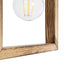 GloboStar® EDISON 203-0020 Vintage Κρεμαστό Φωτιστικό Γεωμετρικό Σχήμα Μονόφωτο 1 x E27 IP20 Μπεζ Ξύλο - Μ19 x Π5 x Υ22cm - ledmania.gr
