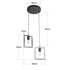GloboStar® EDISON 203-0021 Vintage Κρεμαστό Φωτιστικό Ανάρτηση Δίφωτο 2 x E27 IP20 Μπεζ Ξύλο - Μ40 x Π20 x Υ45cm - ledmania.gr