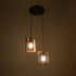 GloboStar® EDISON 203-0021 Vintage Κρεμαστό Φωτιστικό Ανάρτηση Δίφωτο 2 x E27 IP20 Μπεζ Ξύλο - Μ40 x Π20 x Υ45cm - ledmania.gr