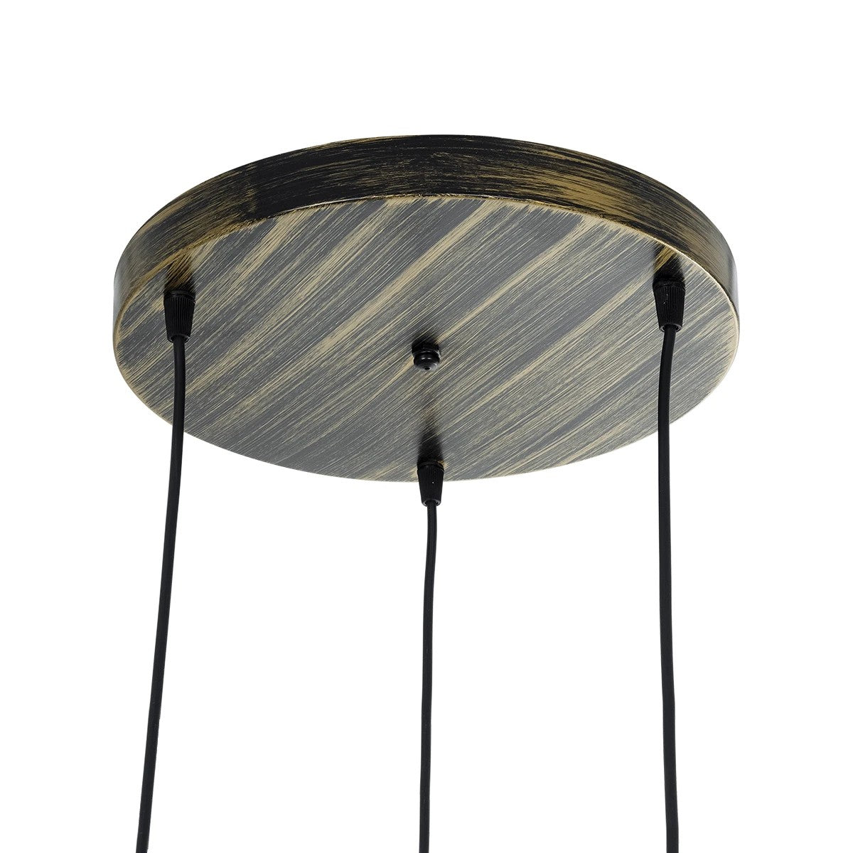 GloboStar® YASAM 203-0025 Vintage Κρεμαστό Φωτιστικό Πλέγμα Τρίφωτο 3 x E27 IP20 Καφέ Ρατάν - Μ42 x Π42 x Υ54cm - ledmania.gr