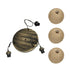 GloboStar® YASAM 203-0025 Vintage Κρεμαστό Φωτιστικό Πλέγμα Τρίφωτο 3 x E27 IP20 Καφέ Ρατάν - Μ42 x Π42 x Υ54cm - ledmania.gr