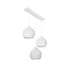 GloboStar® YASAM 203-0027 Vintage Κρεμαστό Φωτιστικό Σχοινί Τρίφωτο 3 x E27 IP20 Λευκό Σχοινί - Μ55 x Π25 x Υ80cm - ledmania.gr
