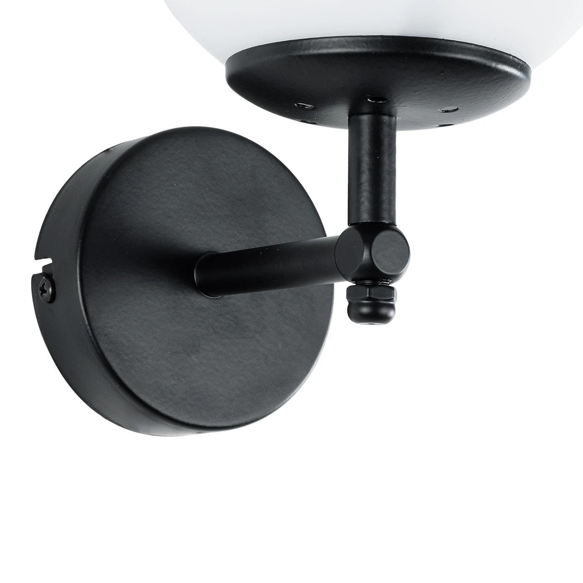 GLOBOSTAR® DALPH 203-0032 Vintage Φωτιστικό Τοίχου - Απλίκα με Ντουί 1 x E27 AC 220-240V IP20 - Μαύρο & Λευκό - M18 x Π15 x Υ23cm - ledmania.gr