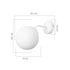 GloboStar® DALPH 203-0035 Vintage Επιτοίχιο Φωτιστικό Απλίκα Μονόφωτο 1 x E27 IP20 Λευκό Μέταλλο με Λευκό Γυαλί - M15 x Π18 x Υ22.5cm - ledmania.gr