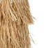 GloboStar® WEG 203-0036 Boho Κρεμαστό Φωτιστικό Καπέλο Μονόφωτο 1 x E27 IP20 Μπέζ Raffia - M45 x Π45 x Υ53cm - ledmania.gr
