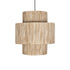 GloboStar® SALTO 203-0037 Boho Κρεμαστό Φωτιστικό Καπέλο Μονόφωτο 1 x E27 IP20 Μπέζ Σχοινί - M40 x Π40 x Υ42cm - ledmania.gr