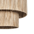 GloboStar® SALTO 203-0037 Boho Κρεμαστό Φωτιστικό Καπέλο Μονόφωτο 1 x E27 IP20 Μπέζ Σχοινί - M40 x Π40 x Υ42cm - ledmania.gr