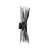 GloboStar® HORN 203-0043 Vintage Επιτοίχιο Φωτιστικό Απλίκα Δίφωτο 2 x E14 IP20 Μαύρο Μέταλλο - Μ14 x Π17 x Υ44.5cm