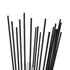 GloboStar® HORN 203-0043 Vintage Επιτοίχιο Φωτιστικό Απλίκα Δίφωτο 2 x E14 IP20 Μαύρο Μέταλλο - Μ14 x Π17 x Υ44.5cm