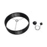 GloboStar® KYCLOS 203-0046 Boho Κρεμαστό Φωτιστικό Καπέλο Μονόφωτο 1 x E27 IP20 Μαύρο Rattan - M55 x Π55 x Υ20cm - ledmania.gr