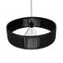 GloboStar® KYCLOS 203-0046 Boho Κρεμαστό Φωτιστικό Καπέλο Μονόφωτο 1 x E27 IP20 Μαύρο Rattan - M55 x Π55 x Υ20cm - ledmania.gr