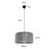GloboStar® KYCLOS 203-0047 Boho Κρεμαστό Φωτιστικό Καπέλο Μονόφωτο 1 x E27 IP20 Καφέ Rattan - M40 x Π40 x Υ25.5cm - ledmania.gr