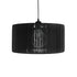 GloboStar® KYCLOS 203-0048 Boho Κρεμαστό Φωτιστικό Καπέλο Μονόφωτο 1 x E27 IP20 Μαύρο Rattan - M40 x Π40 x Υ25.5cm - ledmania.gr
