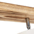 GloboStar® CUP 203-0055 Vintage Φωτιστικό Οροφής Ράγα Τρίφωτο 3 x E27 IP20 Μπεζ Ξύλο με Λευκό Ύφασμα - Μ60 x Π14 x Υ26cm - ledmania.gr