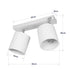 GloboStar® CUP 203-0059 Vintage Φωτιστικό Οροφής Ράγα Δίφωτο 2 x E27 IP20 Μπέζ Ξύλο με Λευκό Ύφασμα - Μ42 x Π14 x Υ26cm - ledmania.gr