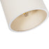 GloboStar® CUP 203-0060 Vintage Φωτιστικό Οροφής Σποτ Μονόφωτο 1 x E27 IP20 Μπέζ Ξύλο με Λευκό Ύφασμα - Μ14.5 x Π14.5 x Υ25cm - ledmania.gr