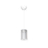 GloboStar® TORUS 203-0064 Μοντέρνο Κρεμαστό Φωτιστικό Καμπάνα Μονόφωτο 1 x E27 IP20 Λευκό Πλαστικό - Μ10 x Π10 x Υ77cm - ledmania.gr