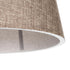 GloboStar® CONEY 203-0073 Μοντέρνο Κρεμαστό Φωτιστικό Καπέλο Μονόφωτο 1 x E27 IP20 Καφέ Ύφασμα - Μ26 x Π26 x Υ25cm - ledmania.gr