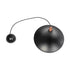 GloboStar® BELFRY 203-0077 Μοντέρνο Κρεμαστό Φωτιστικό Καμπάνα Μονόφωτο 1 x E27 IP20 Μαύρο & Χρυσό Πλαστικό - Μ29.5 x Π29.5 x Υ22cm - ledmania.gr