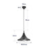 GloboStar® BELFRY 203-0077 Μοντέρνο Κρεμαστό Φωτιστικό Καμπάνα Μονόφωτο 1 x E27 IP20 Μαύρο & Χρυσό Πλαστικό - Μ29.5 x Π29.5 x Υ22cm - ledmania.gr