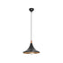 GloboStar® BELFRY 203-0077 Μοντέρνο Κρεμαστό Φωτιστικό Καμπάνα Μονόφωτο 1 x E27 IP20 Μαύρο & Χρυσό Πλαστικό - Μ29.5 x Π29.5 x Υ22cm - ledmania.gr