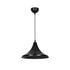 GloboStar® BELFRY 203-0078 Μοντέρνο Κρεμαστό Φωτιστικό Καμπάνα Μονόφωτο 1 x E27 IP20 Μαύρο Πλαστικό - Μ29.5 x Π29.5 x Υ90cm - ledmania.gr