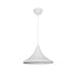 GloboStar® BELFRY 203-0079 Μοντέρνο Κρεμαστό Φωτιστικό Καμπάνα Μονόφωτο 1 x E27 IP20 Λεύκο Πλαστικό - Μ29.5 x Π29.5 x Υ90cm - ledmania.gr