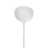 GloboStar® FONTE 203-0081 Μοντέρνο Κρεμαστό Φωτιστικό Καμπάνα Μονόφωτο 1 x E27 IP20 Λευκό Πλαστικό - Μ25.5 x Π25.5 x Υ10cm - ledmania.gr