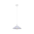 GloboStar® FERRO 203-0087 Μοντέρνο Κρεμαστό Φωτιστικό Καμπάνα Μονόφωτο 1 x E27 IP20 Λευκό Πλαστικό - Μ30 x Π30 x Υ15cm - ledmania.gr
