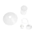 GloboStar® PROMO 203-0088 Μοντέρνο Κρεμαστό Φωτιστικό Καμπάνα Μονόφωτο 1 x E27 IP20 Λευκό Πλαστικό - Μ25.5 x Π25.5 x Υ20cm - ledmania.gr