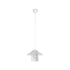 GloboStar® PROMO 203-0088 Μοντέρνο Κρεμαστό Φωτιστικό Καμπάνα Μονόφωτο 1 x E27 IP20 Λευκό Πλαστικό - Μ25.5 x Π25.5 x Υ20cm - ledmania.gr