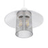 GloboStar® PROMO 203-0088 Μοντέρνο Κρεμαστό Φωτιστικό Καμπάνα Μονόφωτο 1 x E27 IP20 Λευκό Πλαστικό - Μ25.5 x Π25.5 x Υ20cm - ledmania.gr