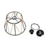 GloboStar® JUTE 203-0090 Μοντέρνο Κρεμαστό Φωτιστικό Σχοινί Μονόφωτο 1 x E27 IP20 Μαύρο Πλαστικό με Μπεζ Σχοινί - Μ30 x Π30 x Υ23cm - ledmania.gr