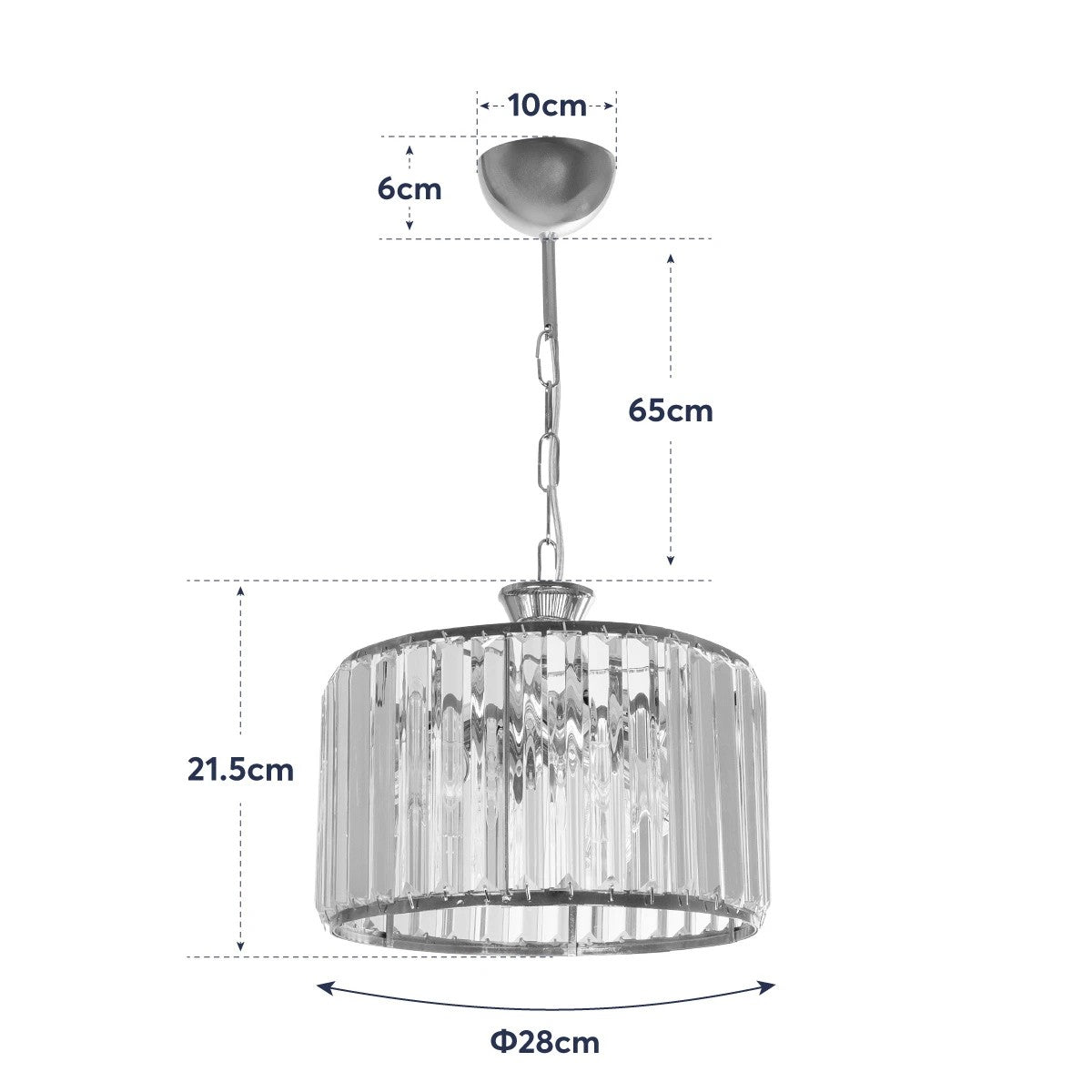 GloboStar® GLAMOROUS 203-0094 Κλασικό Κρεμαστό Φωτιστικό Κρύσταλλα Τρίφωτο 3 x E27 IP20 Χρυσό Μεταλλό με Διάφανο Κρύσταλλο - Μ28 x Π28 x Υ21.5cm - ledmania.gr
