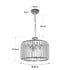 GloboStar® GLAMOROUS 203-0094 Κλασικό Κρεμαστό Φωτιστικό Κρύσταλλα Τρίφωτο 3 x E27 IP20 Χρυσό Μεταλλό με Διάφανο Κρύσταλλο - Μ28 x Π28 x Υ21.5cm - ledmania.gr