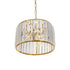 GloboStar® GLAMOROUS 203-0094 Κλασικό Κρεμαστό Φωτιστικό Κρύσταλλα Τρίφωτο 3 x E27 IP20 Χρυσό Μεταλλό με Διάφανο Κρύσταλλο - Μ28 x Π28 x Υ21.5cm - ledmania.gr