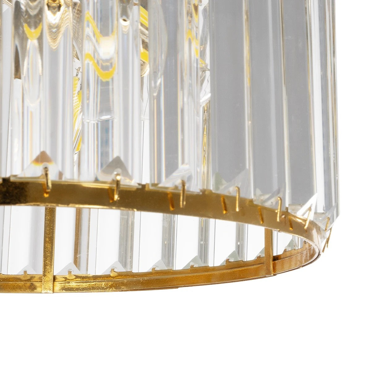 GloboStar® GLAMOROUS 203-0094 Κλασικό Κρεμαστό Φωτιστικό Κρύσταλλα Τρίφωτο 3 x E27 IP20 Χρυσό Μεταλλό με Διάφανο Κρύσταλλο - Μ28 x Π28 x Υ21.5cm - ledmania.gr