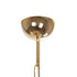 GloboStar® GLAMOROUS 203-0094 Κλασικό Κρεμαστό Φωτιστικό Κρύσταλλα Τρίφωτο 3 x E27 IP20 Χρυσό Μεταλλό με Διάφανο Κρύσταλλο - Μ28 x Π28 x Υ21.5cm - ledmania.gr