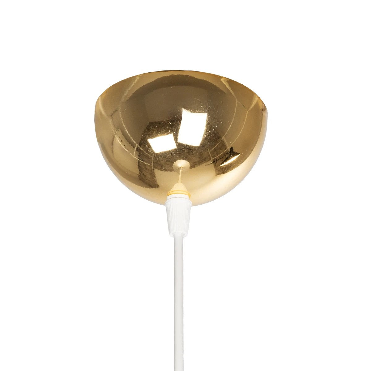 GLOBOSTAR® MARBLE 203-0098 Μοντέρνο Κρεμαστό Φωτιστικό Οροφής με Ντουί 1 x E27 AC 220-240V IP20 - Λεύκο & Χρυσό - Μ30 x Π30 x Υ20cm - ledmania.gr