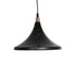 GloboStar® MARBLE 203-0099 Μοντέρνο Κρεμαστό Φωτιστικό Καμπάνα Μονόφωτο 1 x E27 IP20 Μαύρο & Χρυσό Πλαστικό - Μ30 x Π30 x Υ20cm - ledmania.gr