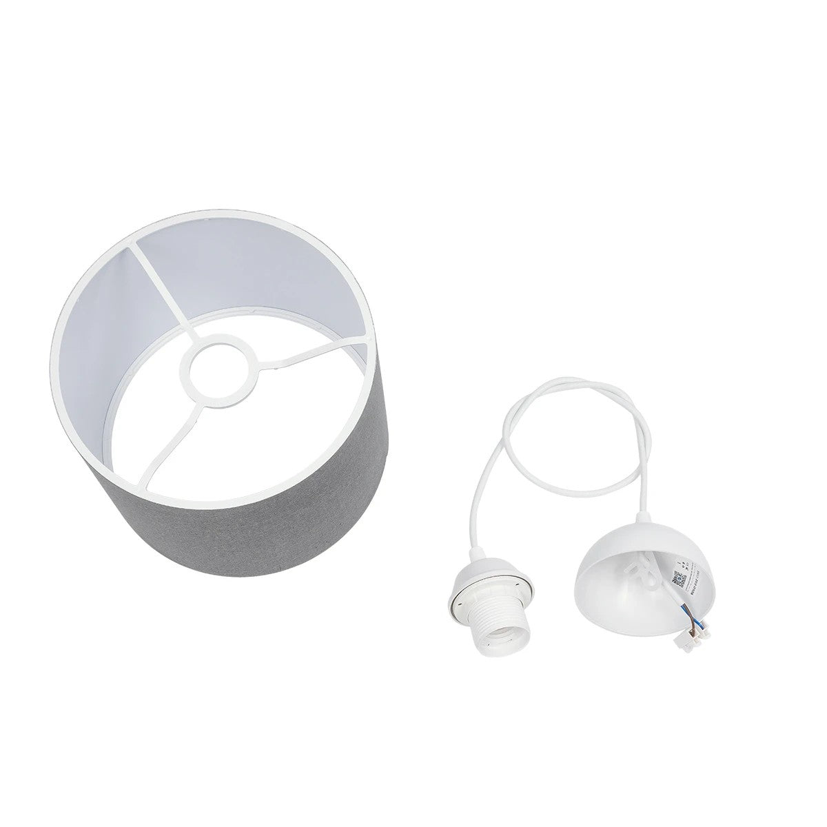 GLOBOSTAR® BLAZE 203-0108 Μοντέρνο Κρεμαστό Φωτιστικό Οροφής με Ντουί 1 x E27 AC 220-240V IP20 - Γκρι - Μ22 x Π22 x Υ20cm - ledmania.gr