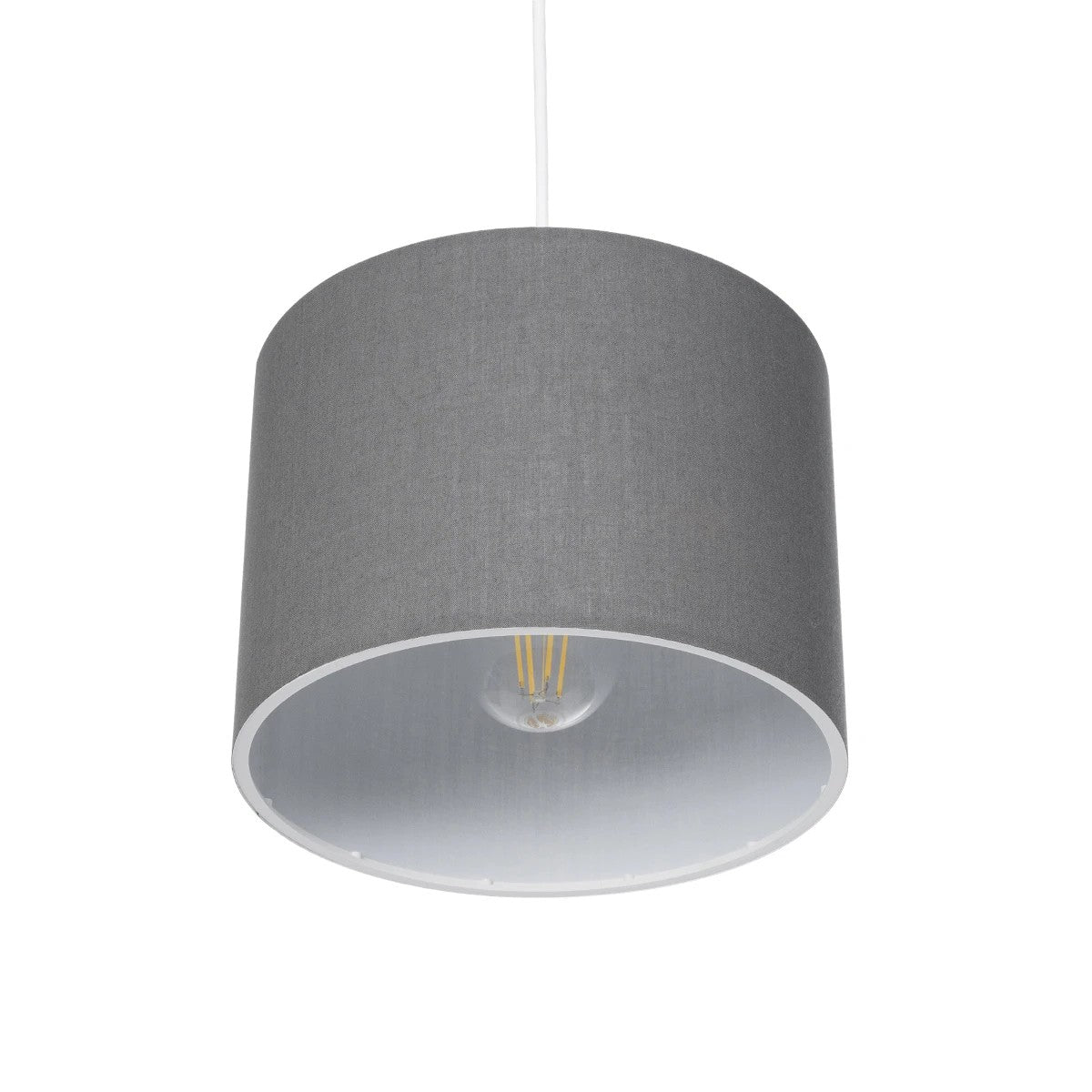 GLOBOSTAR® BLAZE 203-0108 Μοντέρνο Κρεμαστό Φωτιστικό Οροφής με Ντουί 1 x E27 AC 220-240V IP20 - Γκρι - Μ22 x Π22 x Υ20cm - ledmania.gr